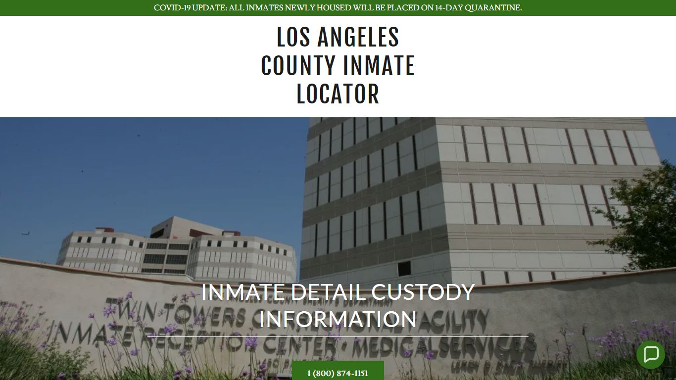 LOS ANGELES COUNTY JAIL INMATE INFORMATION